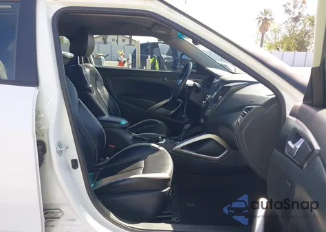 2013 Hyundai Veloster Turbo W/Black z USA, uszkodzony, nr VIN KMHTC6AE0DU172086